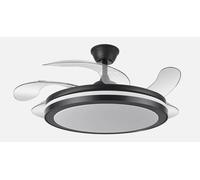 Abrila Esparta Maxi Negro 80W 132Cm - Ventilador De Techo 5 Aspas Retráctil