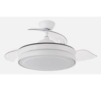 Fabrilamp Esparta Ventilador de Techo DC 3 Aspas, Mando y Temporizador 72W 6120LM Blanco