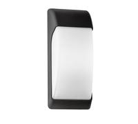 Abrila Espelta Negro - Aplique Exterior Moderno Policarbonato 65 Ip