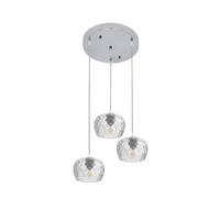 Abrila Estela Cromo - Lámpara Moderna Regx36x36 Cm