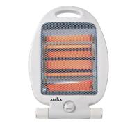 ABRILA Estufa Electrica de Cuarzo Igneo 800w Blanco 2potencias Portatil C/asa Rejillas de proteccion 2elementos Antivuelco 37,5x23,5x16cm Top calidad garantizada