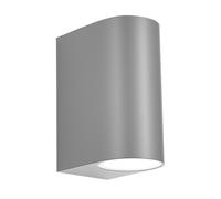 Abrila Gacela Gris 2Xgu10 - Aplique Exterior Moderno Ip44 14,7X7x9 Cm