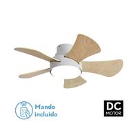 Abrila Gregario Blanco/Blanco-Blanco/Haya - Ventilador De Techo Aspas Normales 25 W F