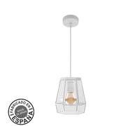 Abrila Guia Blanco - Colgante Moderno 1Xe27 18 Cm
