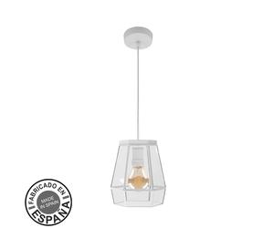 Abrila Guia Blanco - Colgante Moderno 1Xe27 18 Cm