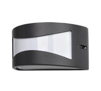 Abrila Hadar Negro - Aplique Exterior Moderno Aluminio / Policarbonato 44 Ip
