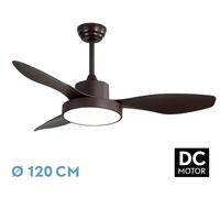 Abrila Hayate Marrón - Ventilador De Techo Aspas Normales 48 W F