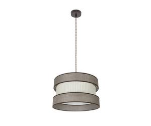 Abrila Home Negro/Beis/Marrón - Colgante Moderno 1Xe27 40 Cm