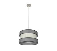 Abrila Home Níquel/Gris-Beis - Colgante Moderno 1Xe27 40 Cm
