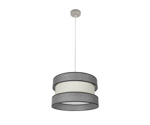 Abrila Home Níquel/Gris-Beis - Colgante Moderno 1Xe27 40 Cm