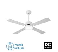 Ventilador led18w HUPE motor DC, blanco FABRILAMP