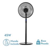 Ventilador de pie metal color negro serie icono 44cm