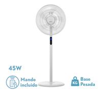 Ventilador de pie metal color blanco serie icono 44cm