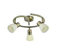 Abrila iluminacion para baño plafon cholo 3 focos cuero