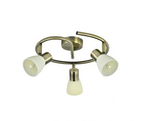 Abrila iluminacion para baño plafon cholo 3 focos cuero