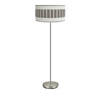 Abrila Ivanna Blanco/Madera Gris - Lámpara Pie Salón Moderno 1Xe27 40 Cm