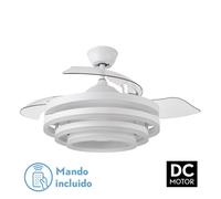 Abrila Kai Blanco - Ventilador De Techo Aspas Retráctiles 72 W F