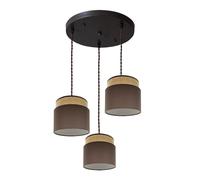 Abrila Kandy Natural/Marrón - Lámpara Moderna 3Xe27