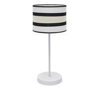 Abrila Karla Blanco/Beis - Lámpara Sobremesa Moderno 1Xe27 25 Cm