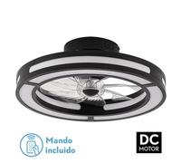 Abrila Kastoria Negro - Ventilador De Techo Plafón 58 W F