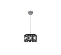 Abrila Katerina Cromo/Madera Negra - Colgante Moderno 1Xe27 30 Cm