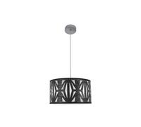 Abrila Katerina Cromo/Madera Negra - Colgante Moderno 1Xe27 40 Cm