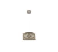 Abrila Katerina Níquel/Madera Gris - Colgante Moderno 1Xe27 30 Cm