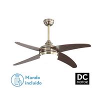 Abrila Klod Cuero / Cerezo - Ventilador De Techo Aspas Normales 220-240 V