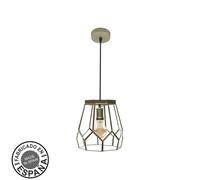 Abrila Lente Cuero - Colgante Moderno 1Xe27 20 Cm