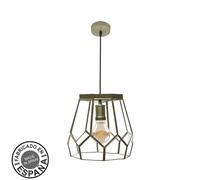 Abrila Lente Cuero - Colgante Moderno 1Xe27 25 Cm