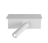 Aplique 3w 4000k leonardo blanco c/estante y usb 150lm c/interruptor