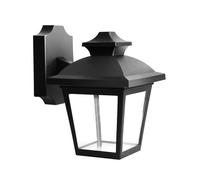 Abrila Maca Negro - Aplique Exterior Clásico Policarbonato 44 Ip