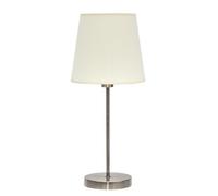 Abrila Maldívas Cuero / Beige - Lámpara Sobremesa Clásico 1Xe14 20 Cm