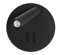 Abrila Manet Negro - Aplique Moderno 2 W 4000K
