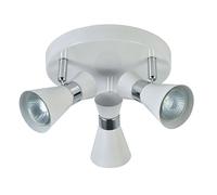 Abrila Máximo Blanco / Cromo - Foco Moderno 13X20x20 Cm