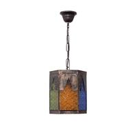 Abrila Meknes Marrón / Colores - Colgante Rústico 1Xe27