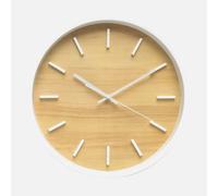 Abrila Mesoma Blanco-Haya - Reloj De Pared 35Cm