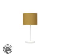 Abrila Moda Blanco/Amarillo - Lámpara Sobremesa Moderno 1Xe14 17 Cm