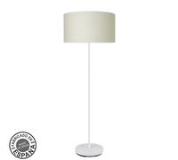 Abrila Moda Blanco/Cañizo Blanco - Lámpara Pie Salón Moderno 1Xe27 40 Cm