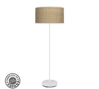 Abrila Moda Blanco/Cañizo Claro - Lámpara Pie Salón Moderno 1Xe27 40 Cm