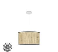 Abrila Moda Blanco/Cañizo Oscuro - Colgante Moderno 2Xe27 40 Cm