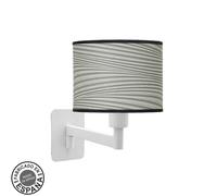 Abrila Moda Blanco/Surco Gris - Aplique Moderno 1Xe14