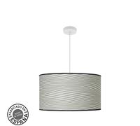 Abrila Moda Blanco/Surco Gris - Colgante Moderno 3Xe27 50 Cm