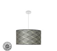 Abrila Moda Blanco/Tetris Gris - Colgante Moderno 3Xe27 50 Cm