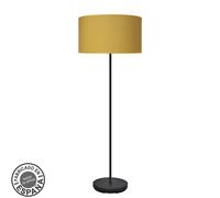 Abrila Moda Negro/Amarillo - Lámpara Pie Salón Moderno 1Xe27 40 Cm