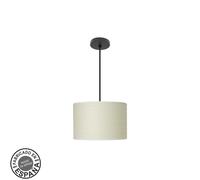 Abrila Moda Negro/Cañizo Blanco - Colgante Moderno 1Xe27 30 Cm