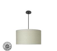 Abrila Moda Negro/Cañizo Blanco - Colgante Moderno 3Xe27 50 Cm