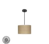 Abrila Moda Negro/Cañizo Claro - Colgante Moderno 1Xe27 30 Cm