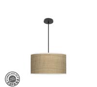 Abrila Moda Negro/Cañizo Claro - Colgante Moderno 2Xe27 40 Cm