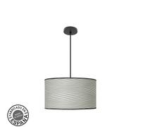 Abrila Moda Negro/Surco Gris - Colgante Moderno 2Xe27 40 Cm